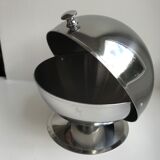 Metal sugar bowl style space age seventies 70s