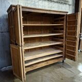 Antique baker's cabinet / fermentation cabinet on wheels
