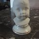 2 busts girl and boy - vintage porcelain biscuit