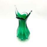 Egermann green vase, Czech Republic, 1970s