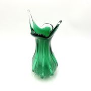 Vase vert Egermann, République tchèque, années 1970