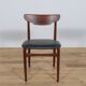 Chaises mid-century en palissandre, danemark, set de 4