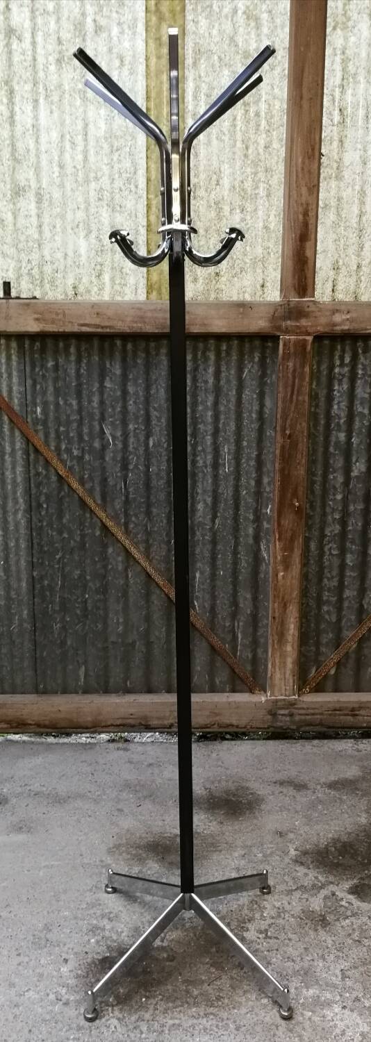 Coat rack on metal stand 70's