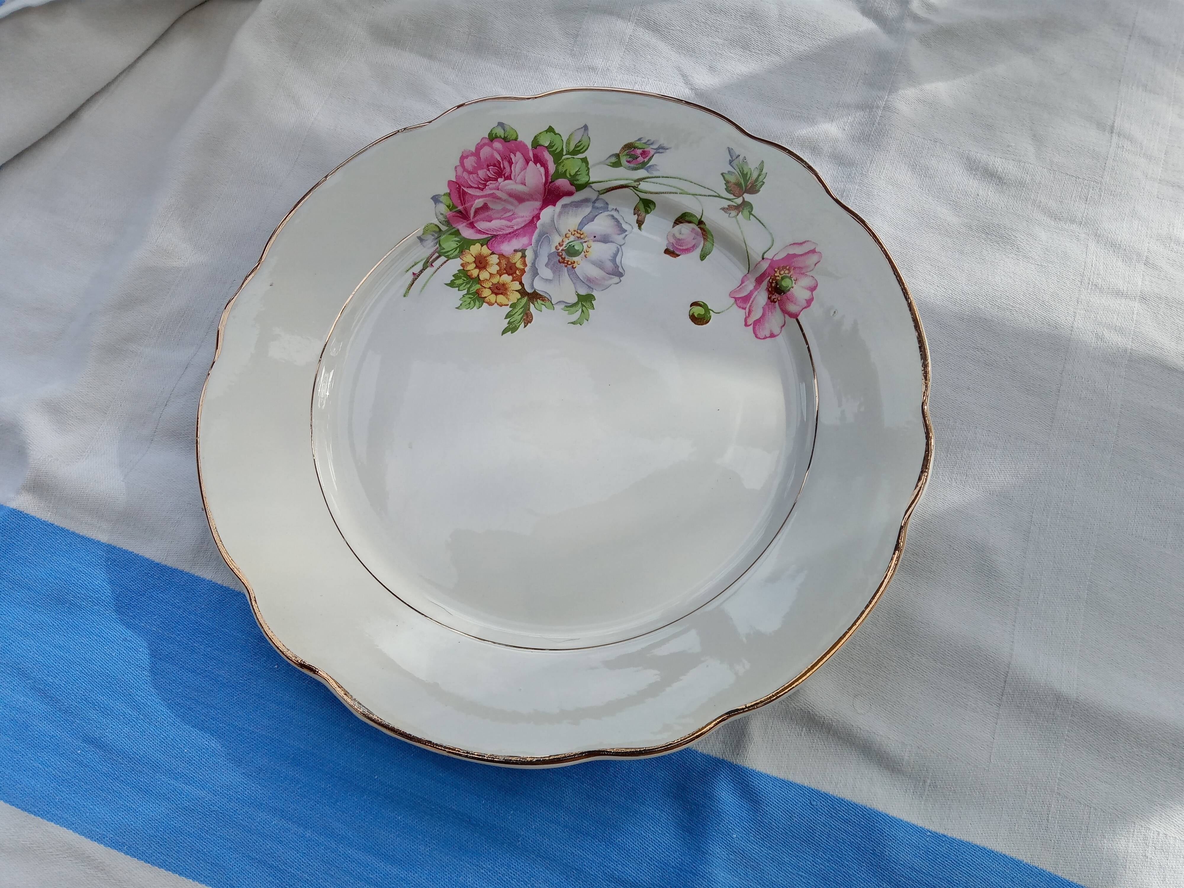 Set of 6 flat plates Digoin