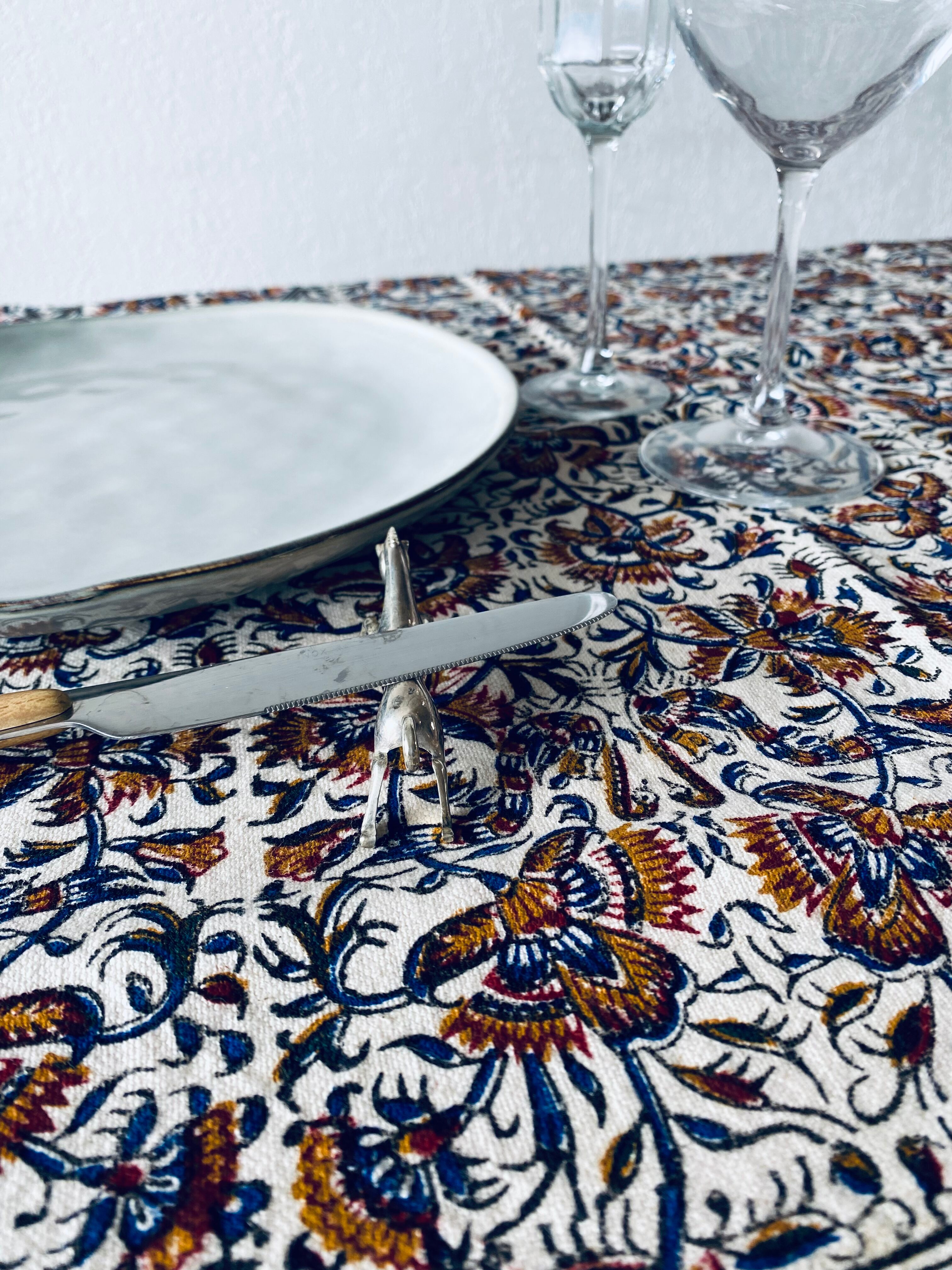 6 knife holders art deco horses