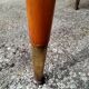 Table extensible à rallonges ancienne pieds compas vintage design XXeme