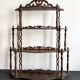 Large Napoleon III turned wood shelf, France 19th century
