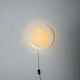 Sculptural Ufo Space Age Wall Lamp In Opal Glass, Italy 1970S