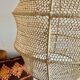 Lampshade in woven raffia