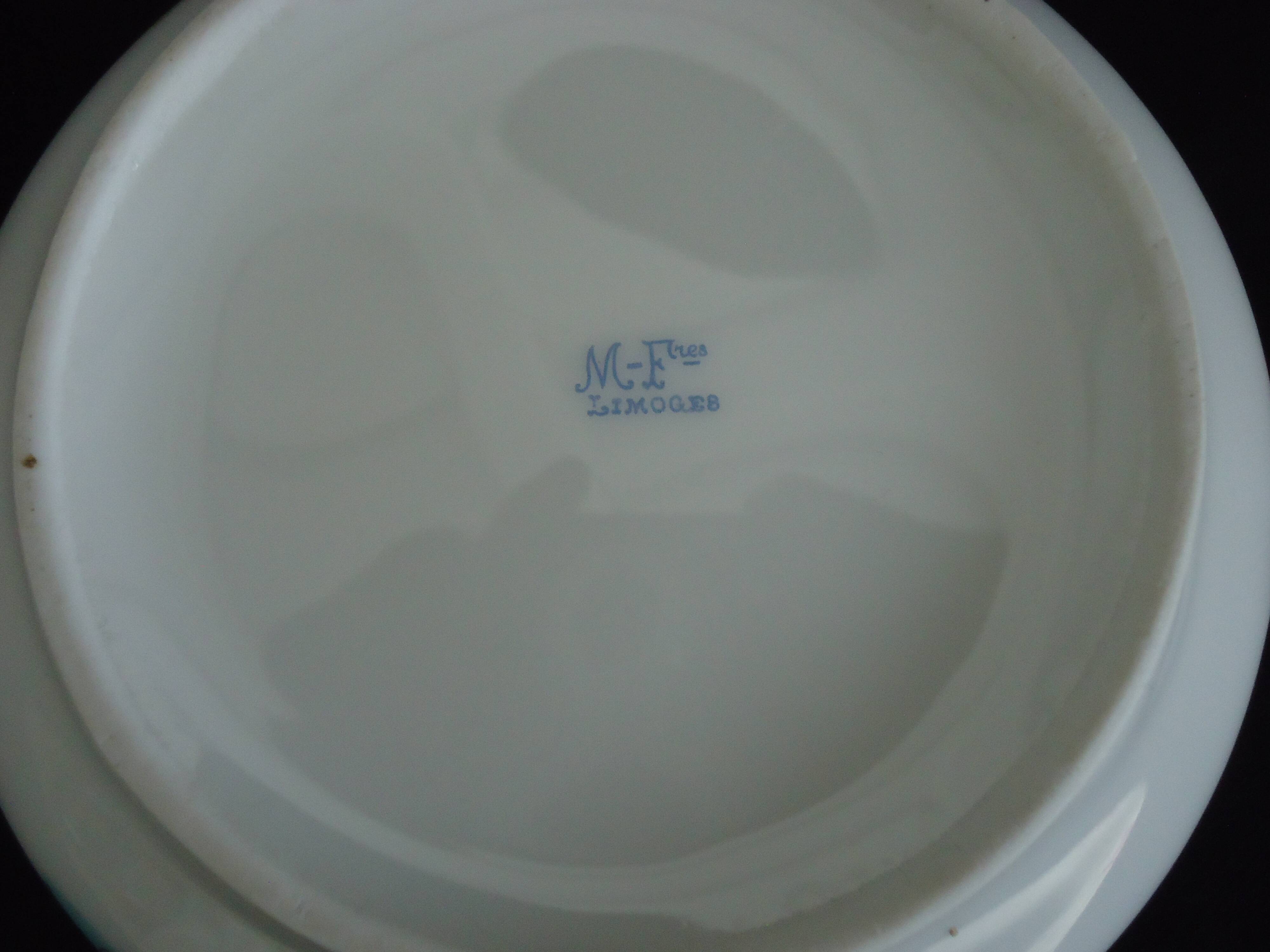 LIMOGES MILK JUG MICHELAUD FRERES Exotic Bird Motif "Indiana"