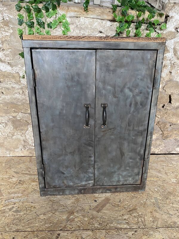 Meuble d’atelier métallique deux portes e