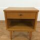 Scandinavian bedside vintage blond wood 1 drawer
