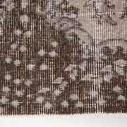 Brown floral turkish area rug, 208x115cm
