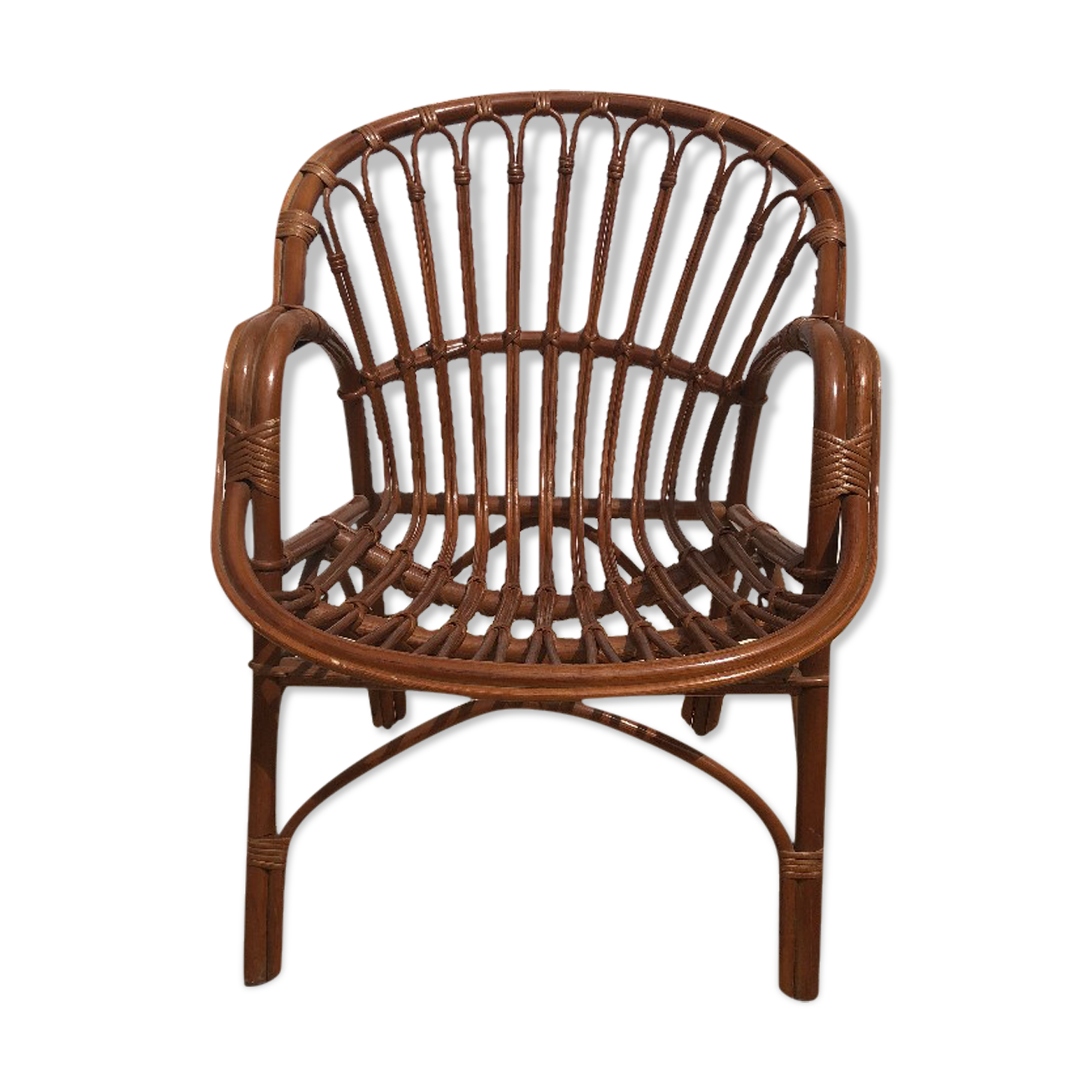 Rattan armchair