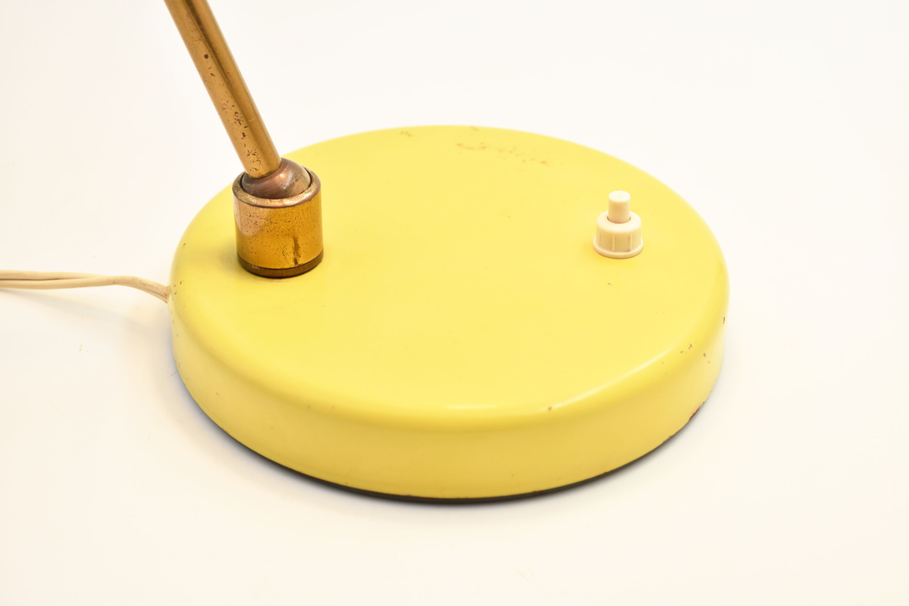 Lemon yellow vintage desk lamp