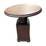 Round wooden table