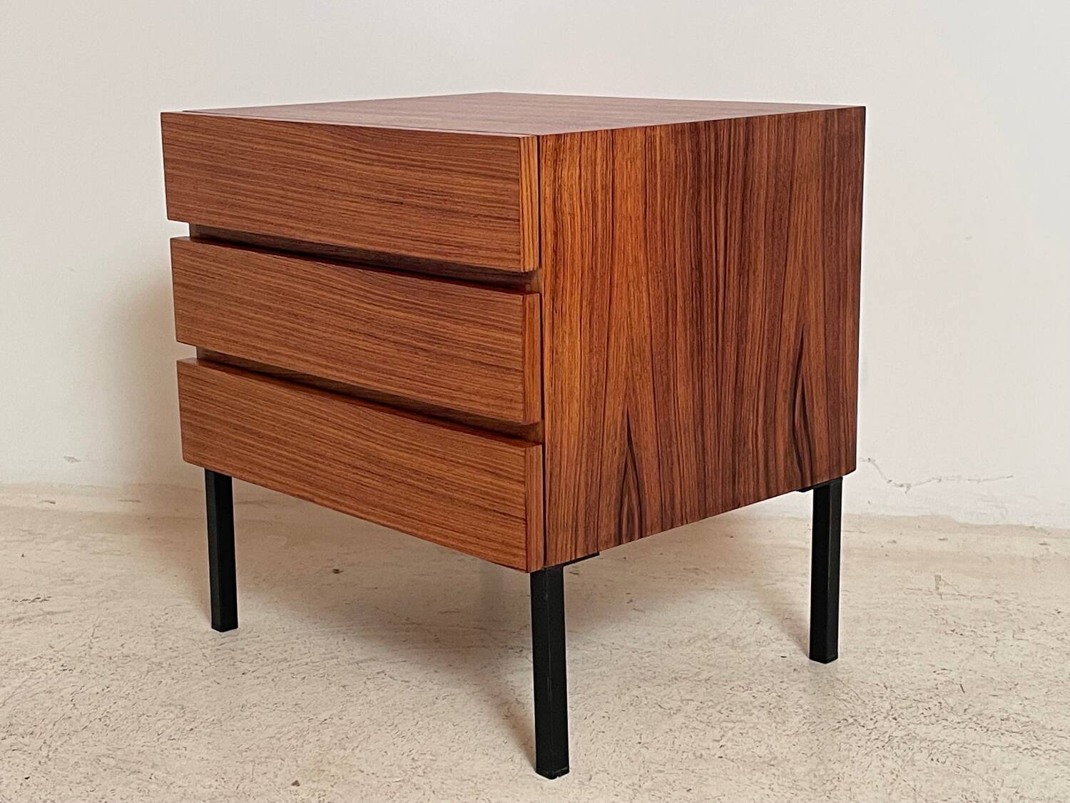 Chest of drawers or bedside table in rosewood 1950