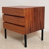 Chest of drawers or bedside table in rosewood 1950