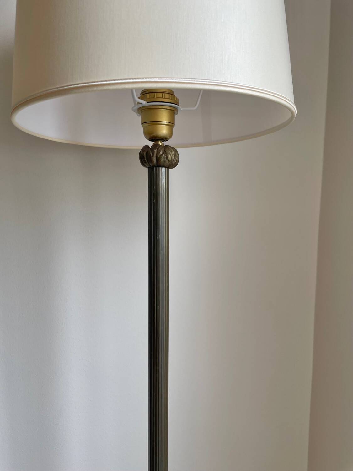 Old bronze floor lamp