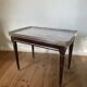 Louis XVI Style coffee table, marble wood and brass