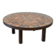 Rare red ceramic coffee table by Roger Capron