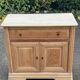 Louis Philippe sideboard with two doors and one drawer, renovated in solid cherry wood