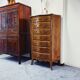 Elegant Louis XV Walnut Chest of Drawers with Marble Top