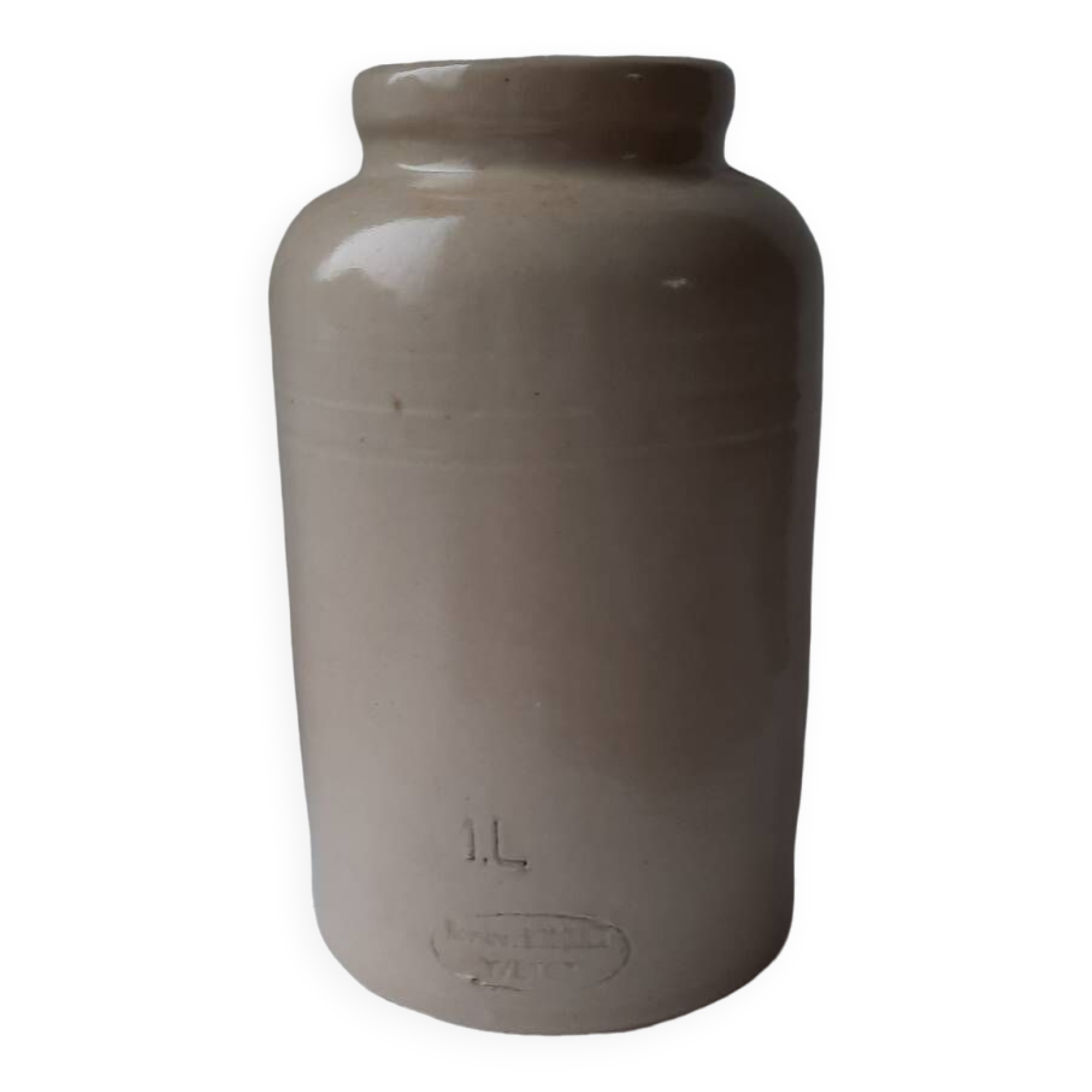 Bocquet Yvetot glazed stoneware mustard pot