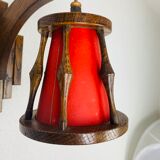 Wall lamp lantern art deco wood