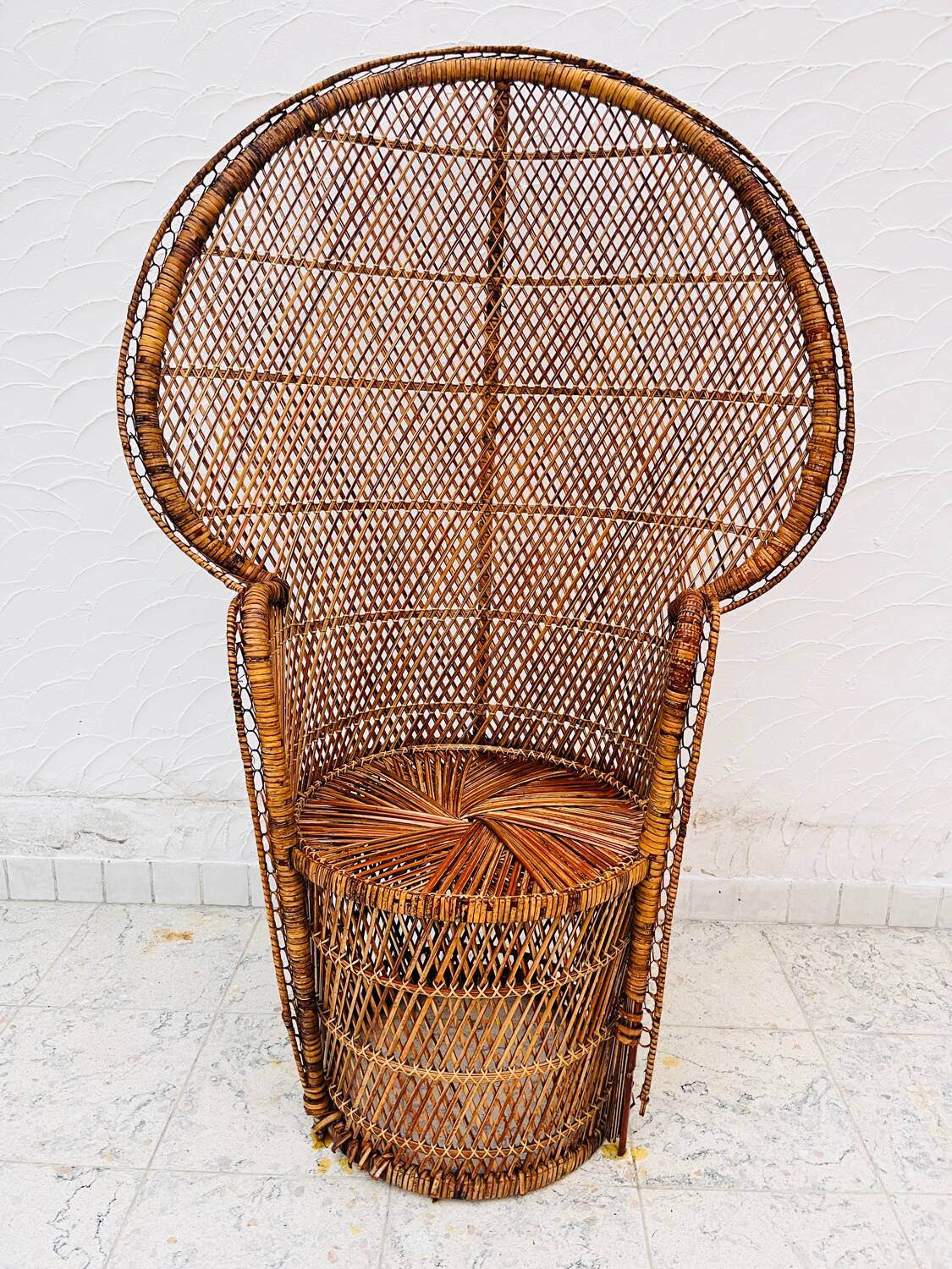 Emmanuelle rattan armchair