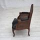1930s, Danish armchair, furniture leather, ash wood, furniture mesh.