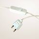 Lampe XL en bois avec abat-jour en lin