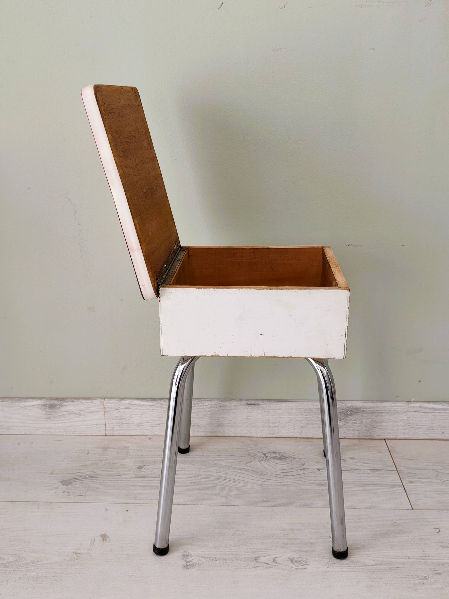 Vintage storage stool