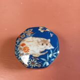 Pill box earthenware decoration cat