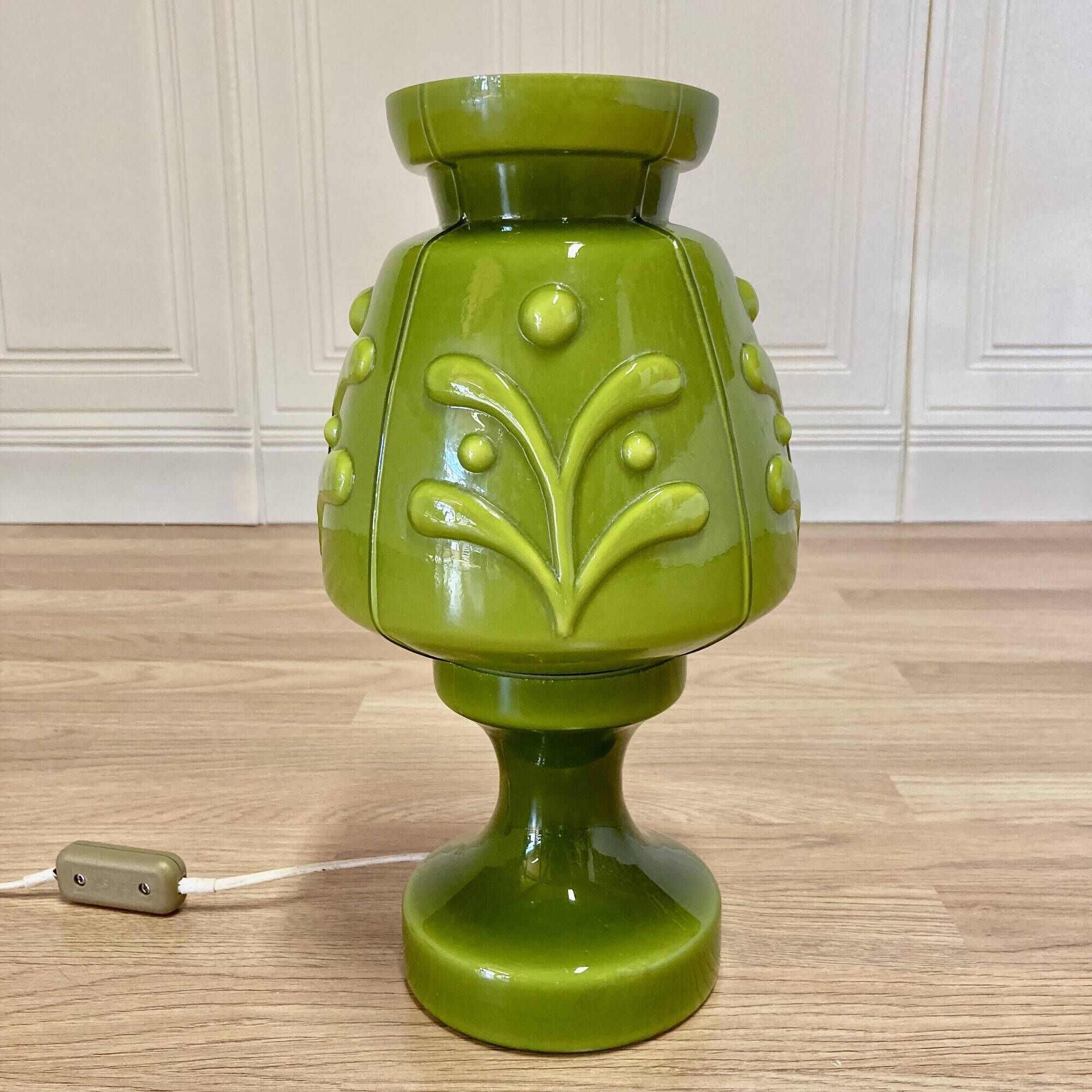 Glass lamp "design 1950".