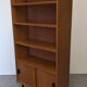 Modernist bookcase in blond oak, 1950s-1960s