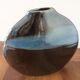 Enamelled ceramic design lens vase, 70s, Benoit Montreau Pour Virebent