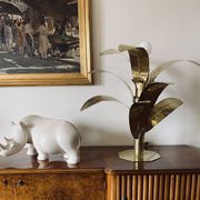 Palm tree brass floor/table lamp, Bottega Gadda Italy, 1960