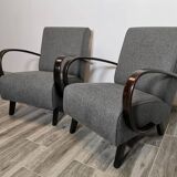Armchairs by Jindrich Halabala, 1940s, Set of 2