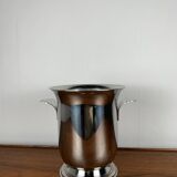 Vintage stainless steel champagne bucket, 1970