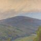 Old painting, Landscape Monts du Lyonnais, signed and dated 1946