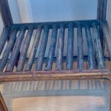 Pair of rattan bedside tables