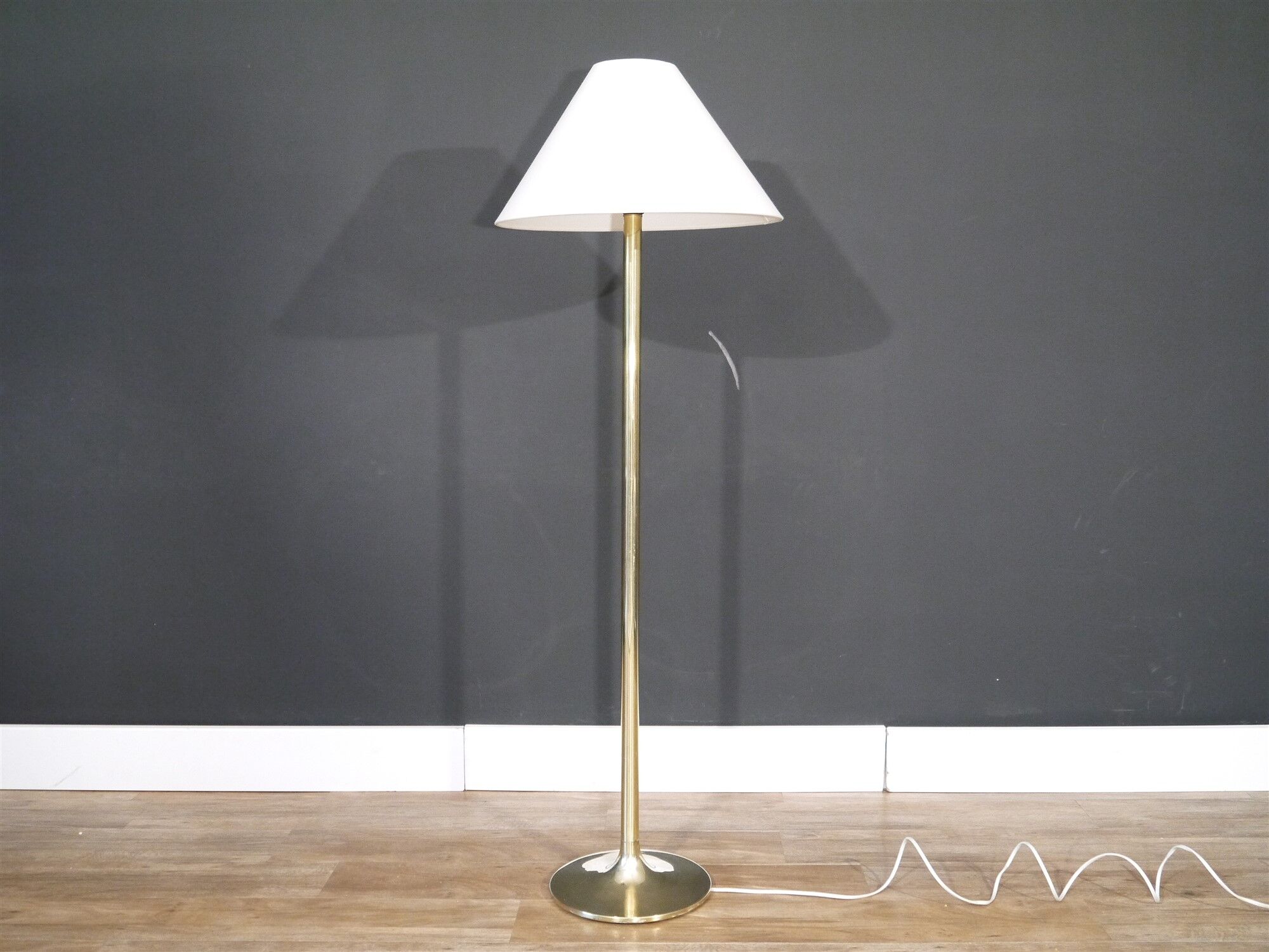 Vintage brass floor lamp