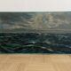 Oil on canvas, Maritime landscape, Old signed painting