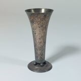 Patinated silver-plated metal vase Art Deco WMF Germany