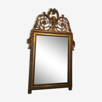 Miroir en bois doré d’époque - 132x70cm