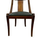 mahogany veneer gondola chair