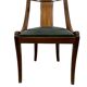 chaise gondole en placage d'acajou