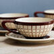 Tea service, coffee, faience de Longchamp, 50s