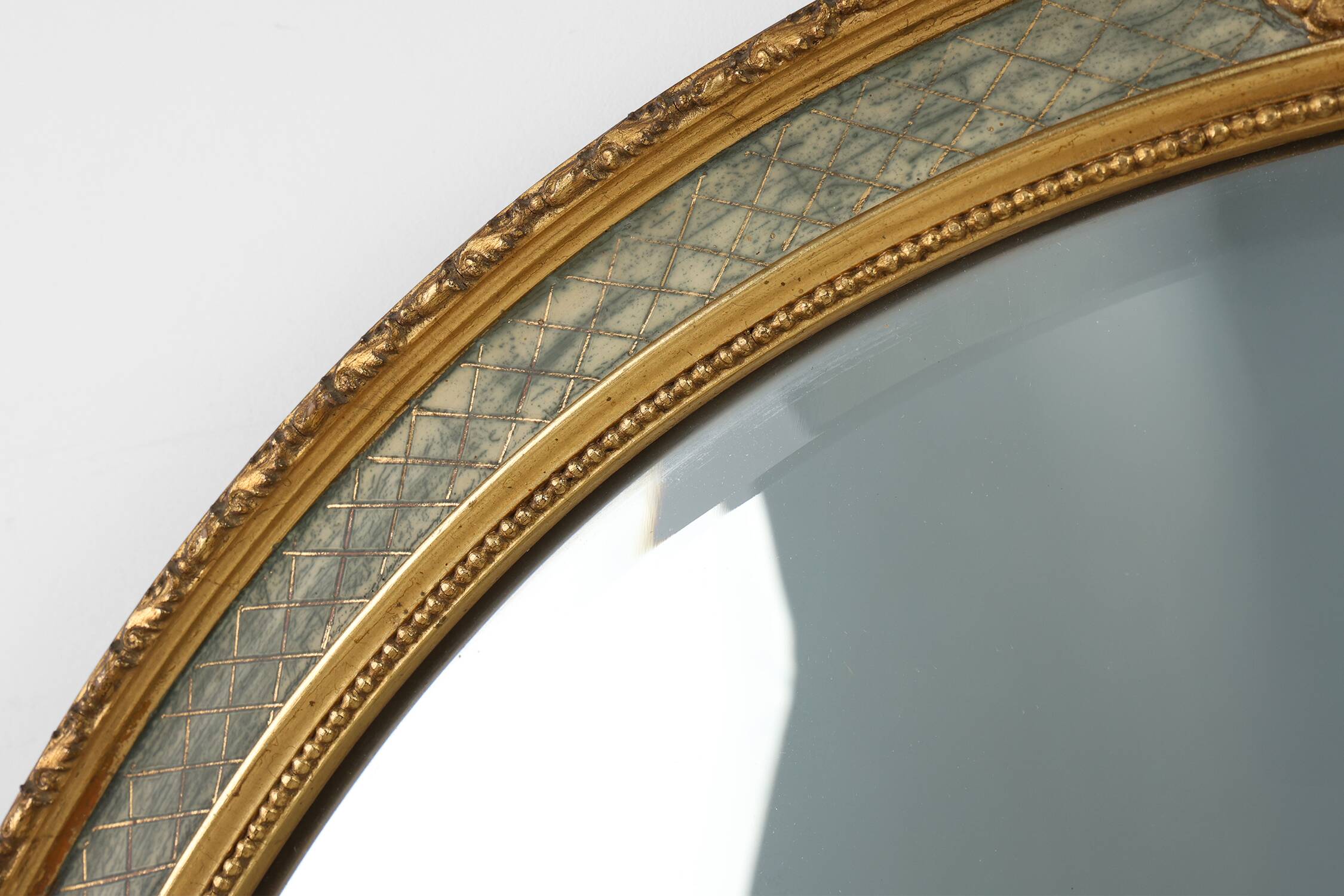 Oval Giltwood Mirror by Pieterman, The Netherlands 1960s